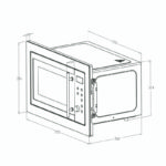 Microondas Empotrado Black Grill 25L - Groner.cl
