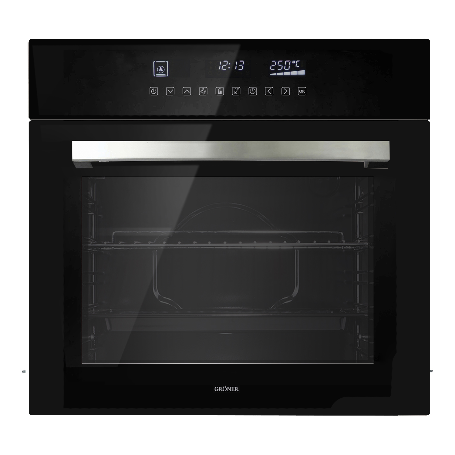 Tu guía para comprar el mejor horno eléctrico para tu hogar 1 Horno Eléctrico Empotrable Black Touch Triple Vidrio 10F 59L