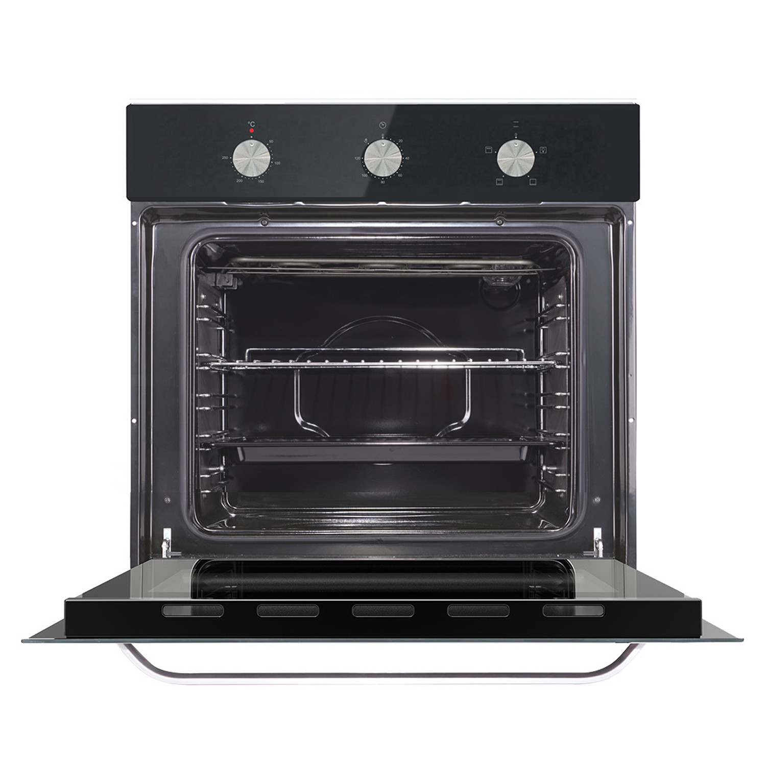 Horno Eléctrico Empotrable Black Touch Triple Vidrio 10F 59L – Groner.cl