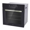 Horno Eléctrico Digital Inox Triple Vidrio 10F 60L - Vista diagonal derecha.