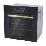 Horno Eléctrico Empotrable Gröner Black Touch Triple Vidrio 10F 59L