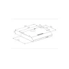 Diagrama de la campana cocina extractora inox 60 cm