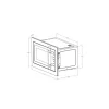 Diagrama del horno microondas empotrado black grill 25L