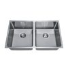 Bajo Cubierta Lavaplatos Doble empotrado Gröner Inox 750DH.