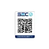 QR de certificación de seguridad de la campana retráctil black digital