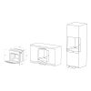 Horno QH56NBT - Dimensiones para encastre.