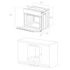 Dimensiones de horno convector electrico Deluxe Air Fry QH76M.