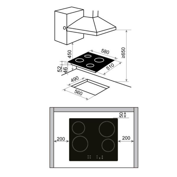 Encimera Vitroceramica 4Q 4