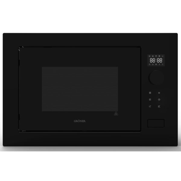 Horno Microondas Empotrable Gröner Black Matte Grill 25L