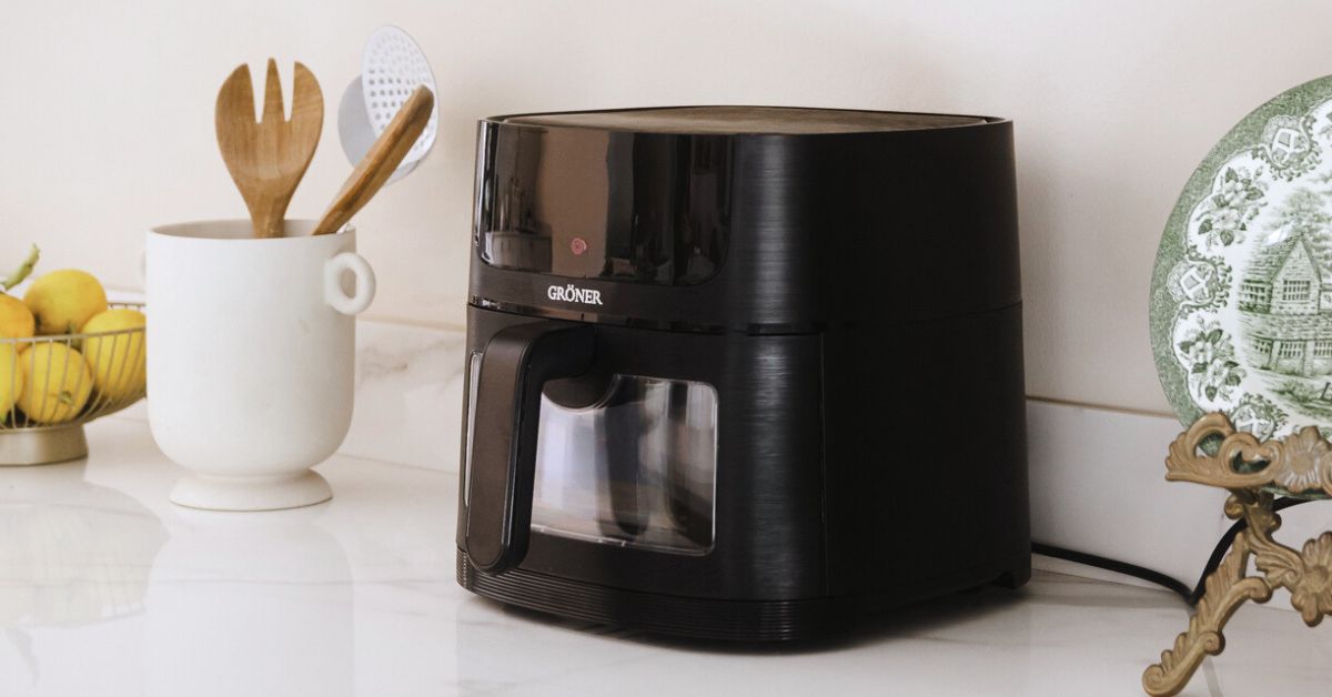 Qué electrodomésticos no pueden faltar en una cocina de estilo minimalista 1 freidora aire negro groner