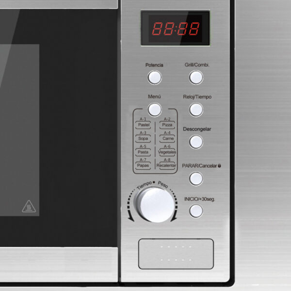 Horno Microondas Empotrable Acero Inoxidable 25L - Imagen 4