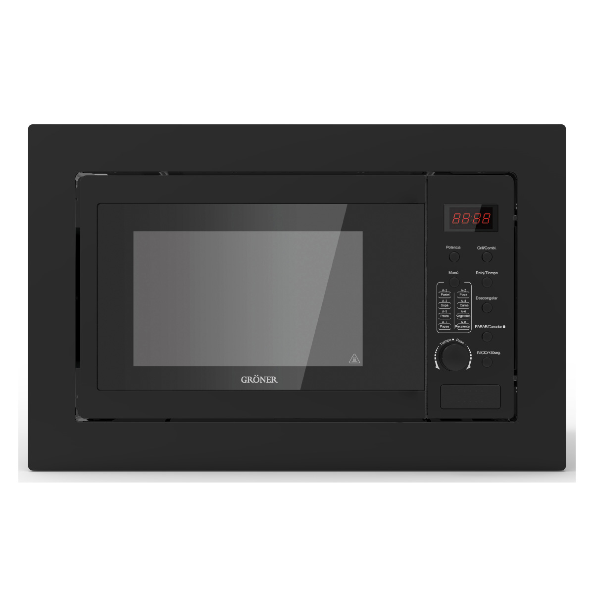 Horno Microondas Empotrable Negro 25L