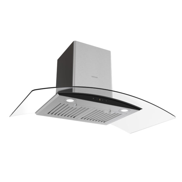 Campana Decorativa Gröner Inox Glass T90 - Imagen 3
