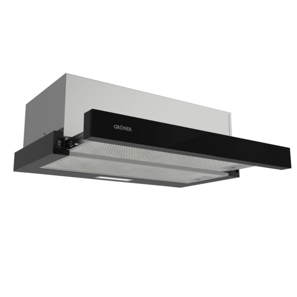 Campana Retráctil Gröner Black Glass T60 - Imagen 3