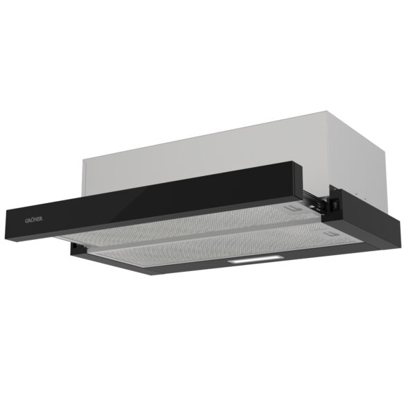 Campana Retráctil Gröner Black Glass T60